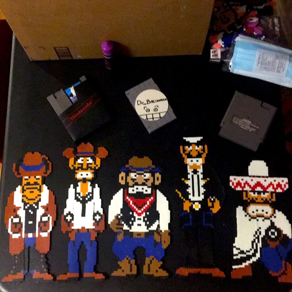 Wild Gunman Perler Art Set of 5